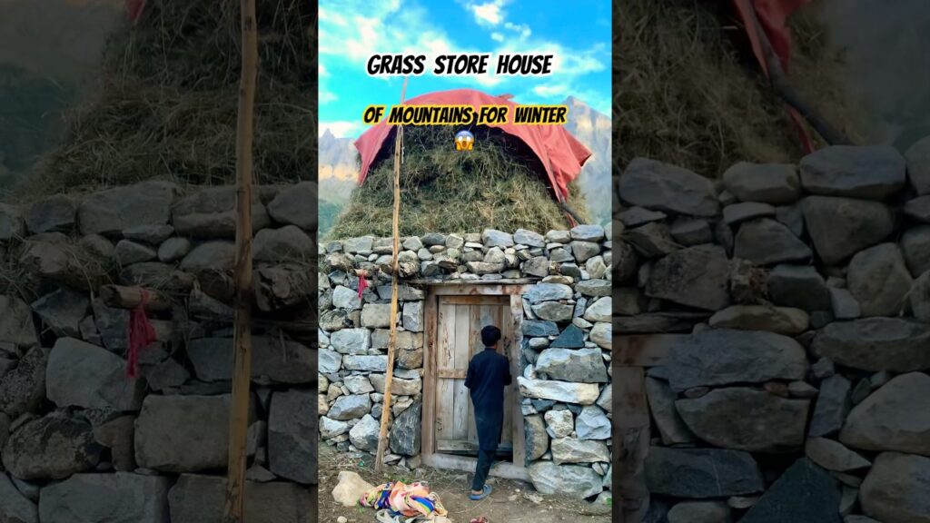 Grass store house of mountains |for winter😱 #touristattraction #nature #travelblog #mountains