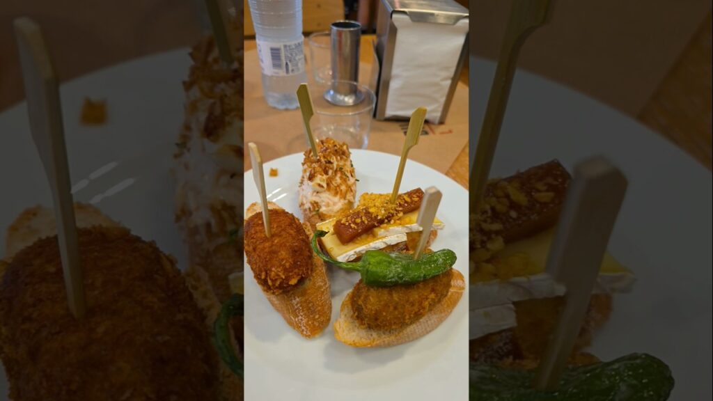 pinchos are my favorite #vlog #travel #blog #vlogger #food #foodie #foodshorts #traveling #Spain #me