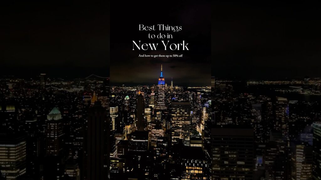 9 Best Things to do in New York City (& how to save 50% off!)  #newyork #travel #nyc