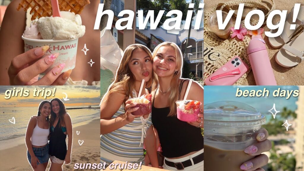 HAWAII VLOG 🌺✨ girls spring break trip! beach days, sunset cruise, shopping, tanning, etc!