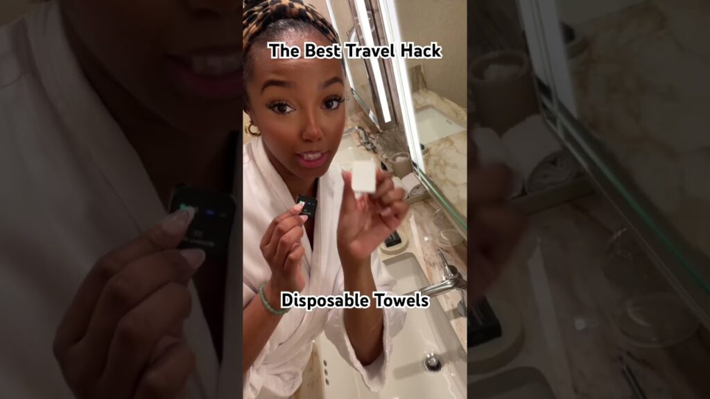 The best travel hack disposal towels #travelhacks #disposabletowels #travelblog #skincaretips