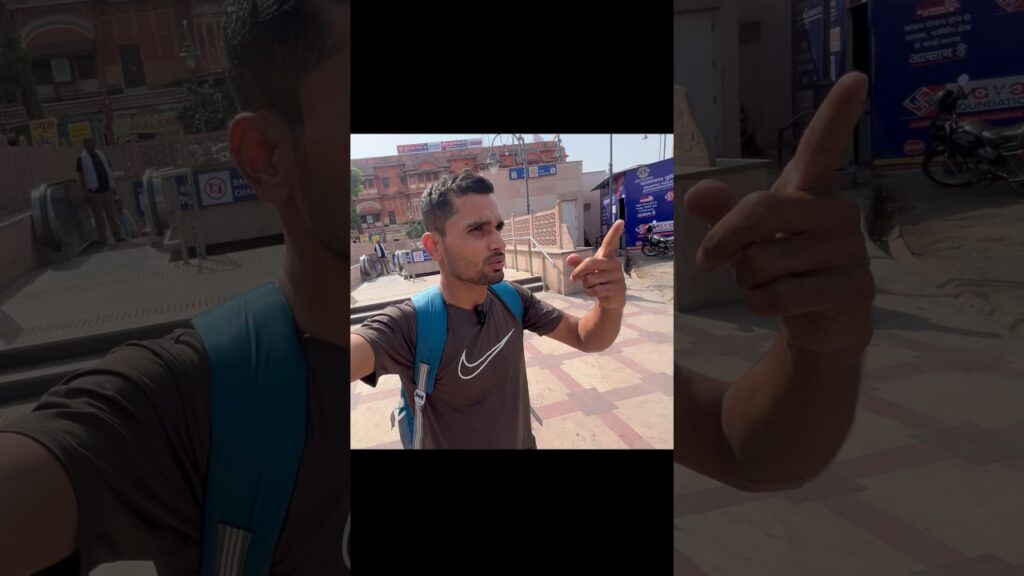 Me Jaipur aa gaya😅😅 #minivlog #vlog #travelblog #explorenow #train #travel #short #akash