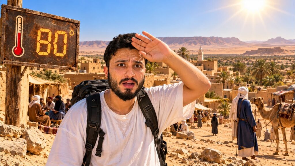 I Traveled to World’s Hottest City in Libya (80°C) 🇱🇾
